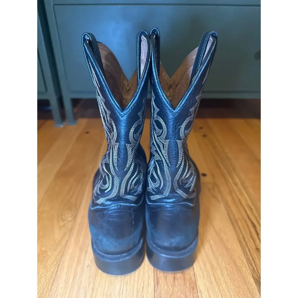 Ariat 10029743 Black Sport Herdsman Western Boots Men' Size 10 EE